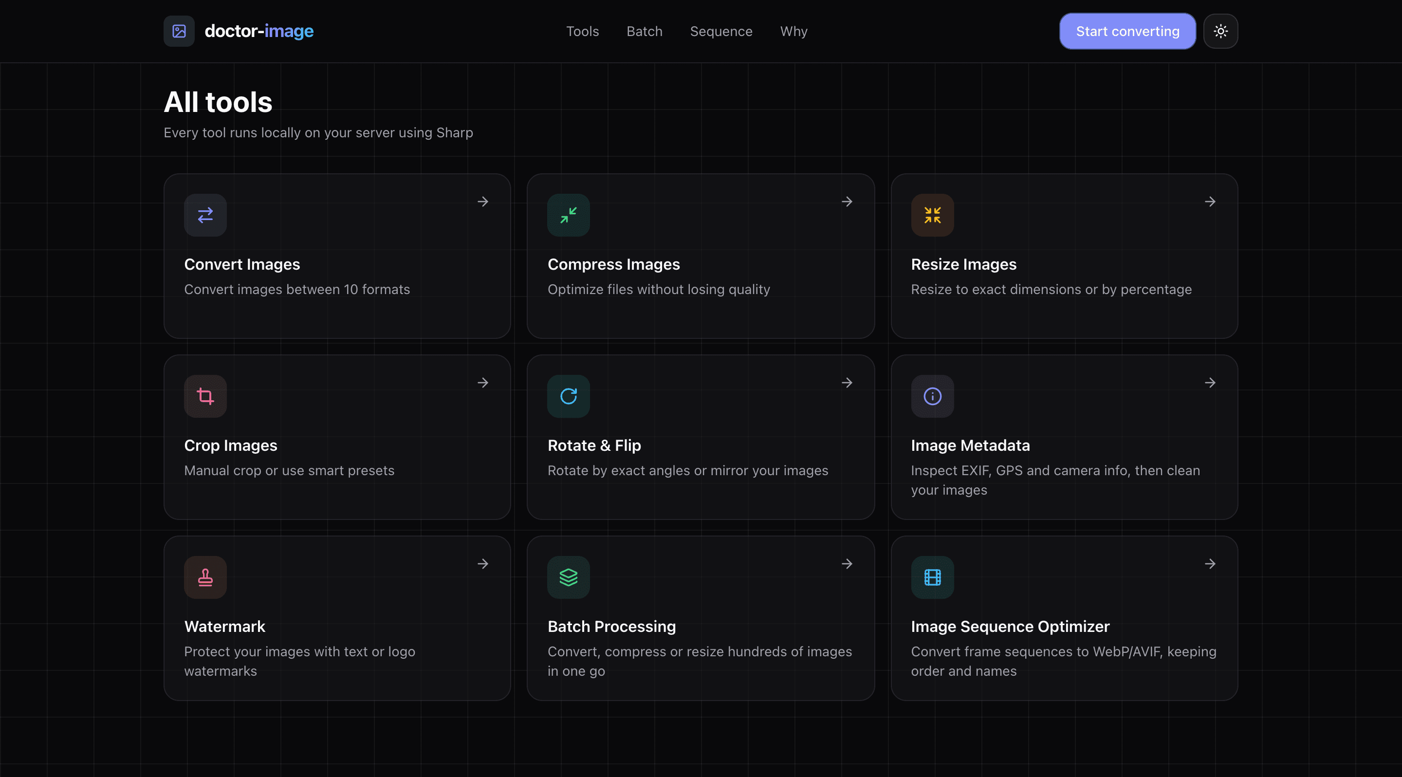 doctor-image all tools dashboard preview